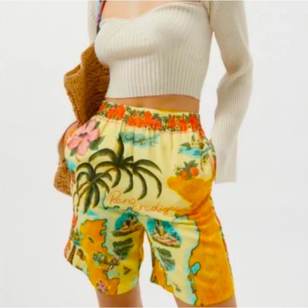 Urban Outfitters Hawaiian High Waist Shorts - XS